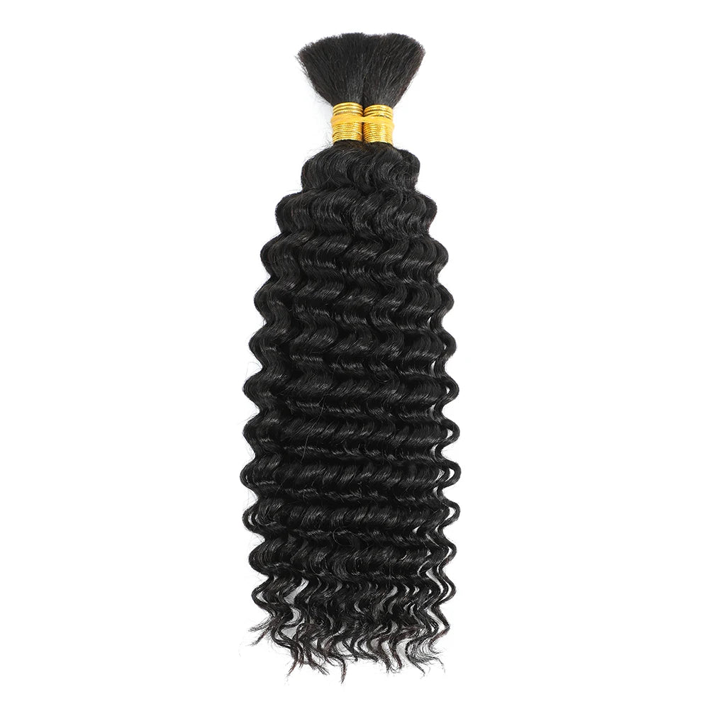 Human Hair Curly Braiding Hair