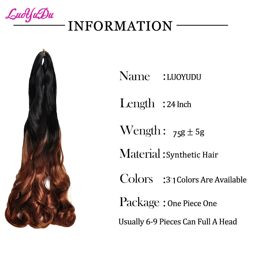 Women's French Curly Braiding Hair