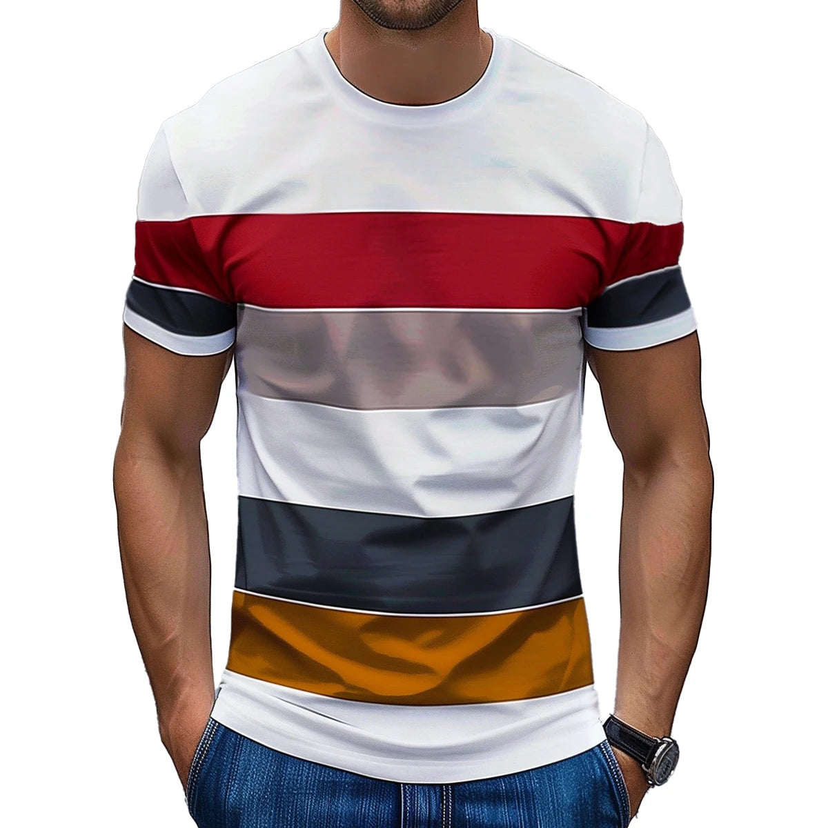 Men's Women's Print Short Sleeve Summer Shirt