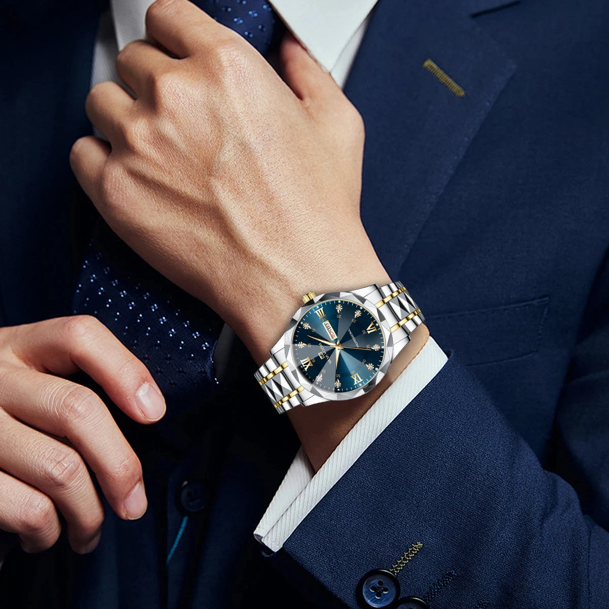 Men's Luxury Water Diamond Watch
