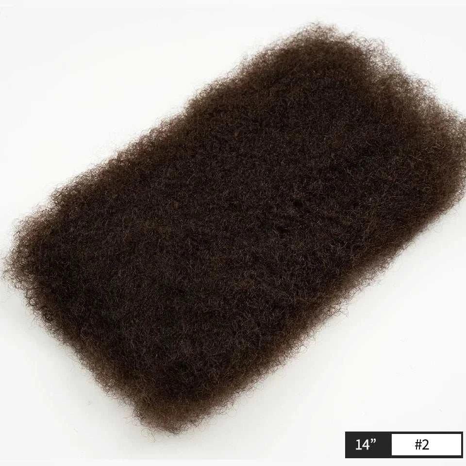 women's kinky curly bulk human hair braid 14 inch natural black texture