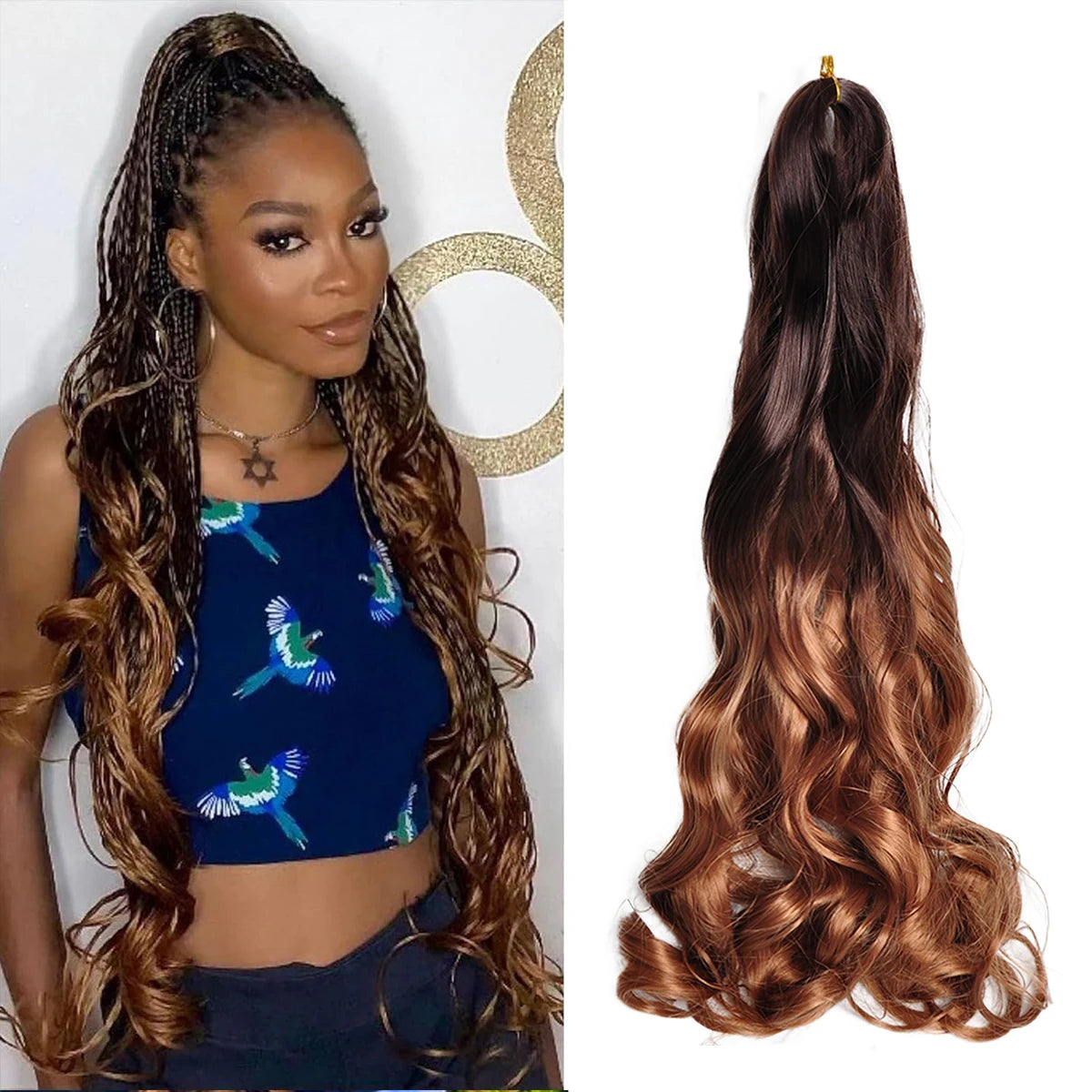 Women's French Curly Braiding Hair