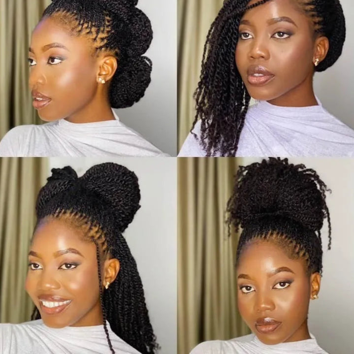 women's kinky Curly Bulk Human Hair braid