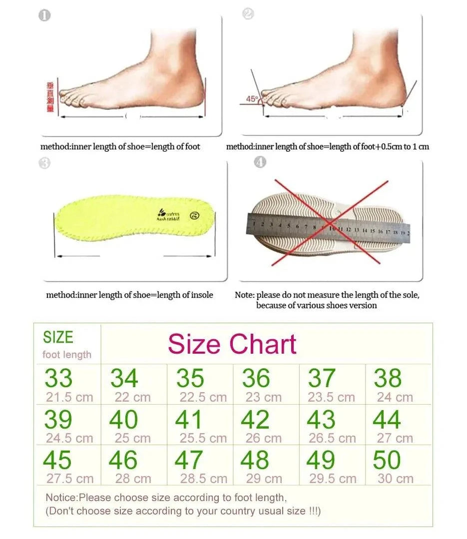 Summer New Women's Slippers fashion bow sandals with size chart and measurement guide