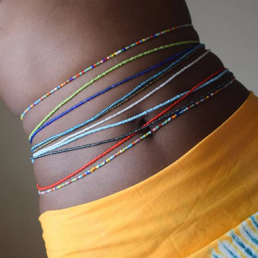 Summer Women's Beach Beads Waist Chain