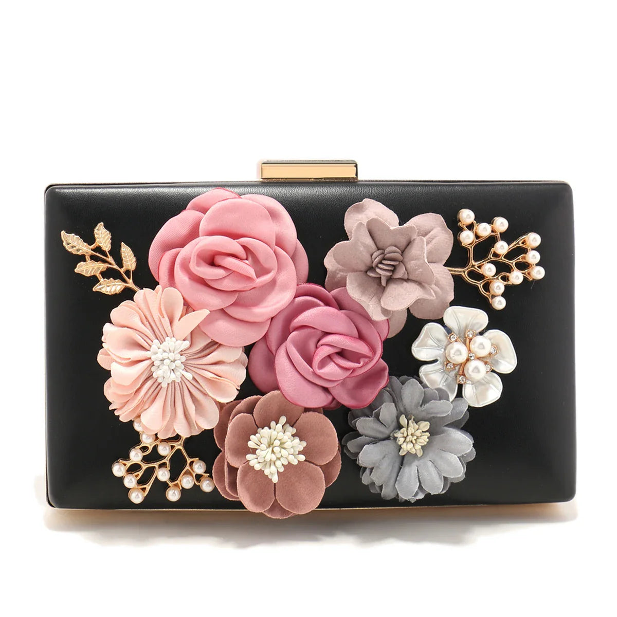 Elegant Women's Evening Flower Bags made of TPU with polyester lining and floral design