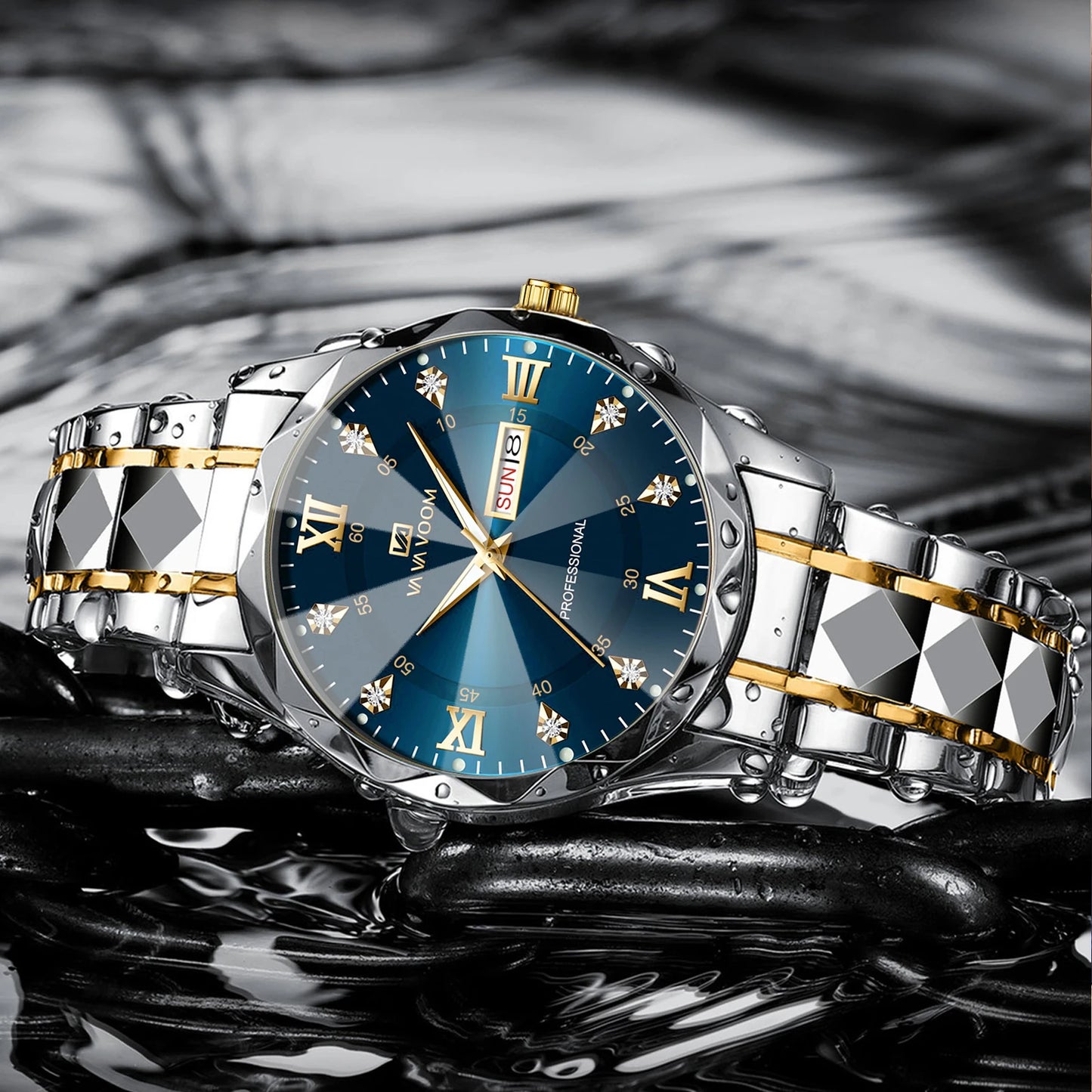 Men's Luxury Water Diamond Watch