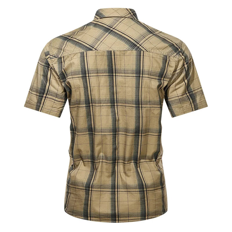 Men Summer Short-sleeve Cotton Shirts