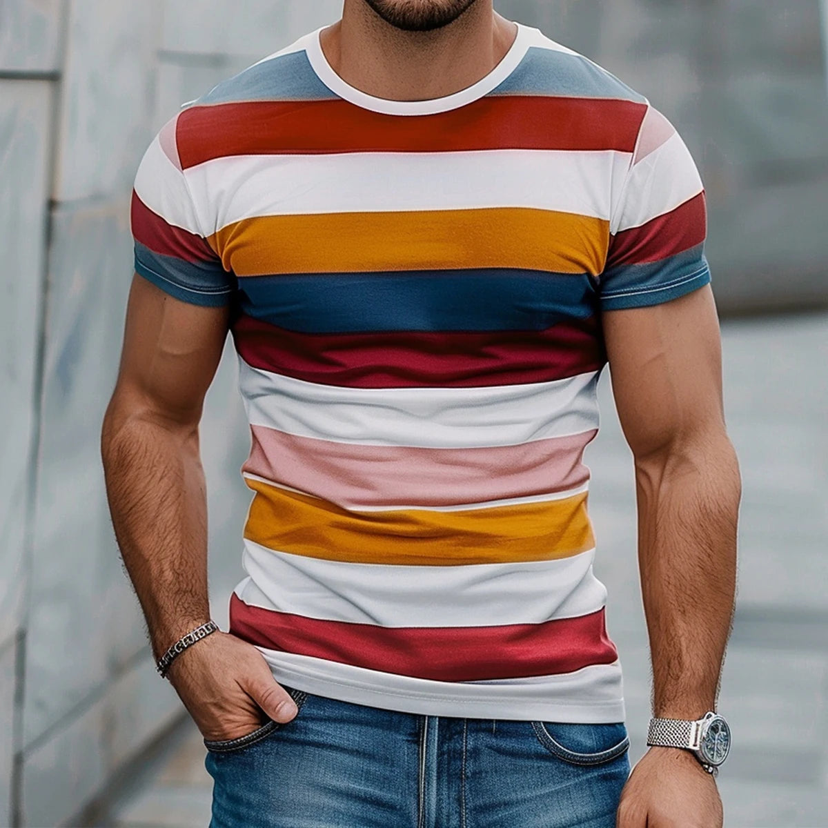 Men's Women's Print Short Sleeve Summer Shirt