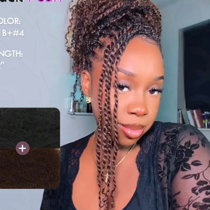 women's kinky Curly Bulk Human Hair braid