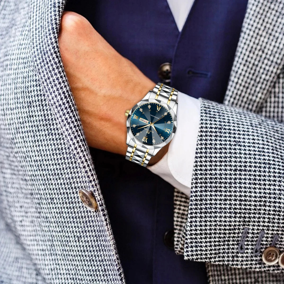 Men's Luxury Water Diamond Watch