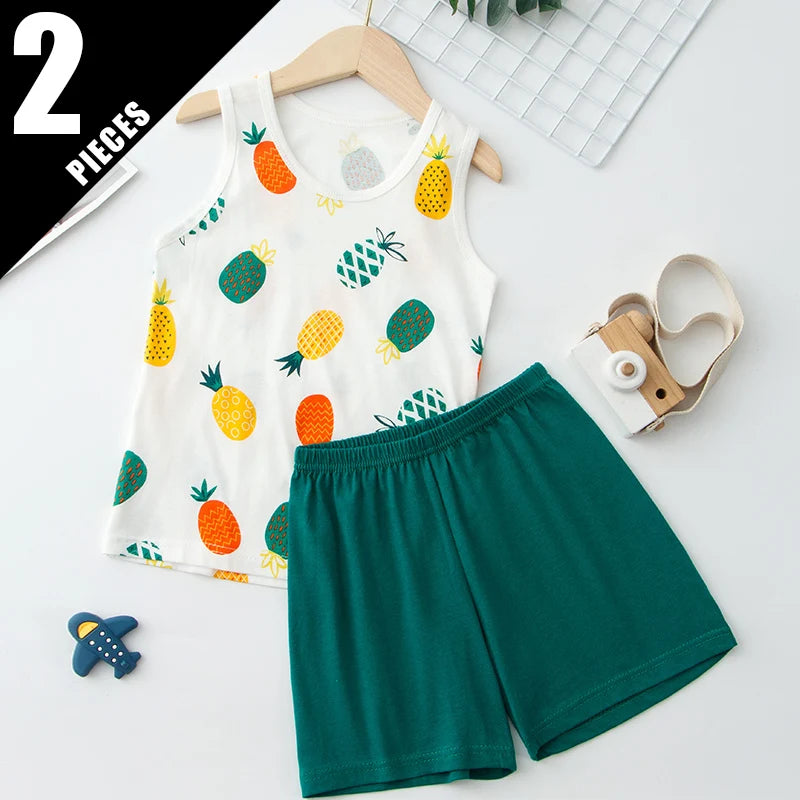 2-pieces children's summer shirts and pants