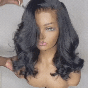 13x4 lace frontal Brazilian human hair wig with natural curls and seamless hairline on mannequin head