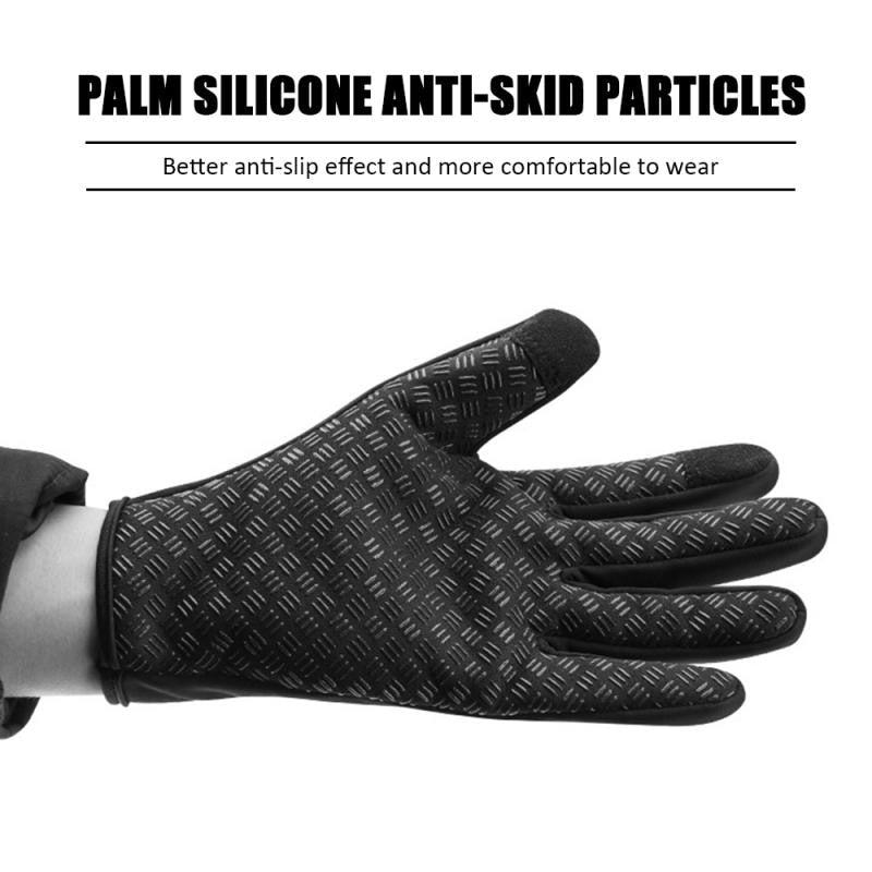 Hot Winter Gloves with palm silicone anti-skid particles for better grip and comfort