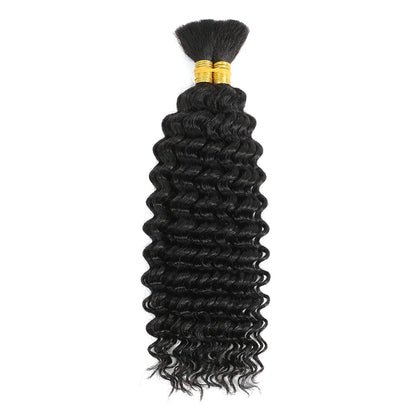 Human Hair Curly Braiding Hair