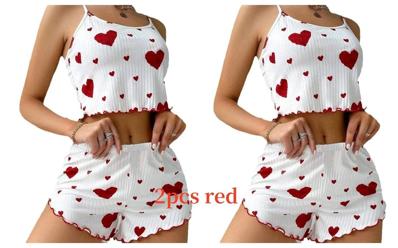 Women's Pajamas Set with tank tops and shorts sleepwear for women