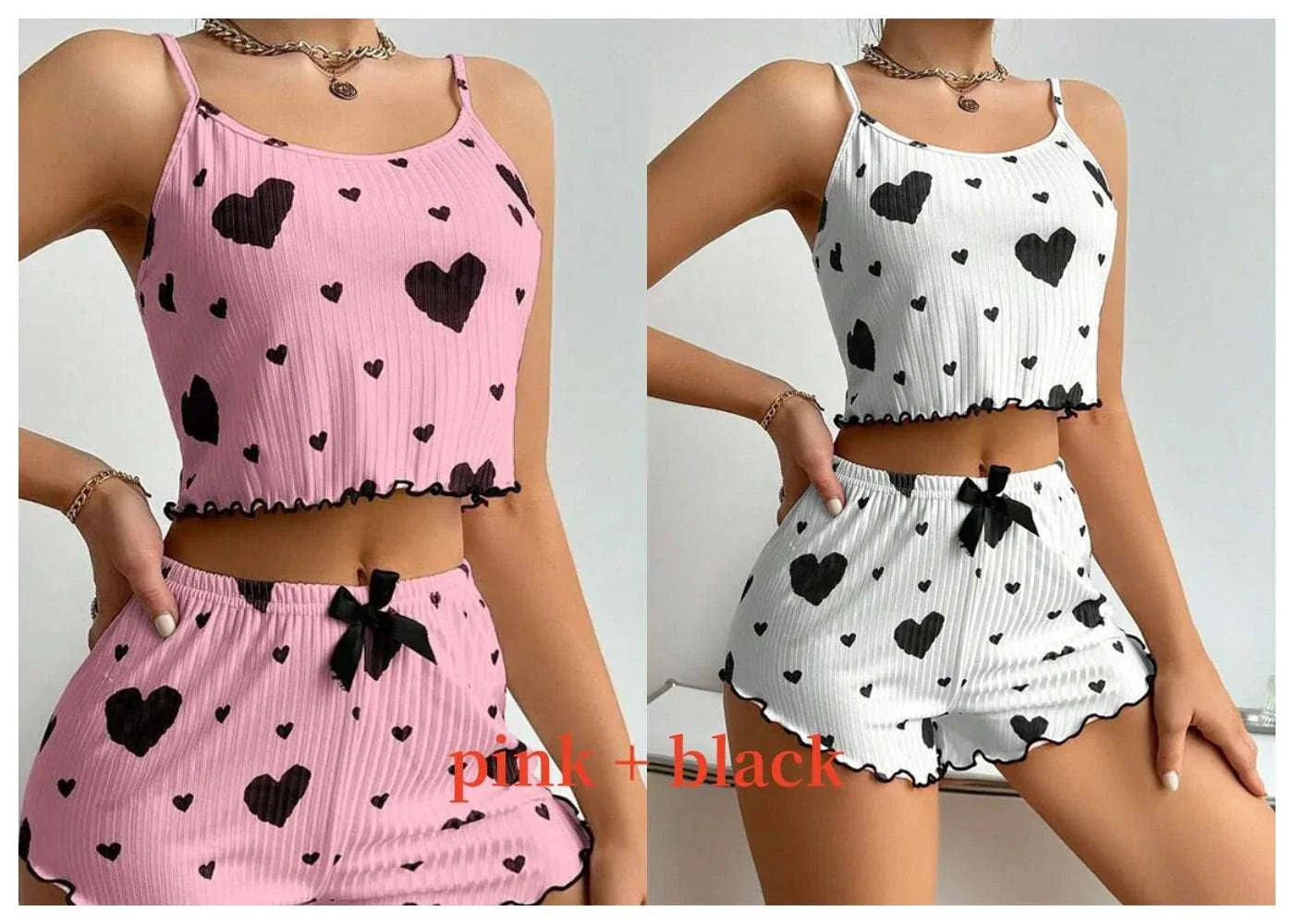 Women's Pajamas Set Sleepwear Tank Tops and Shorts