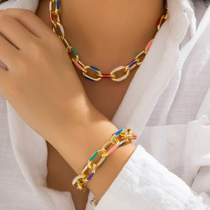 choker necklace jewelry set with matching bracelet