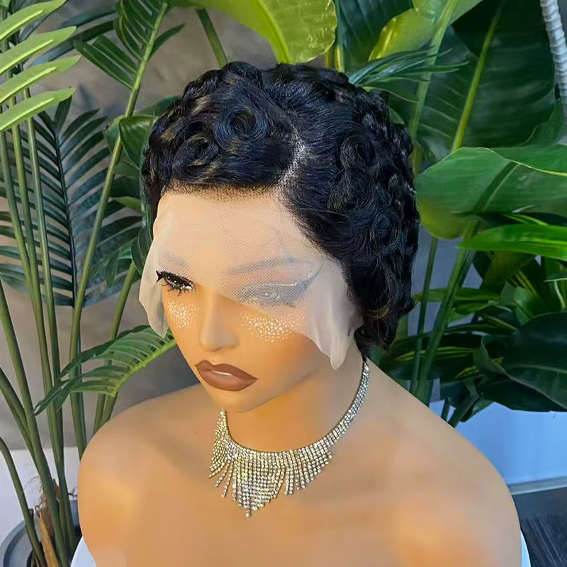 Short Wave Pixie Cut Brazilian Human Hair Wig