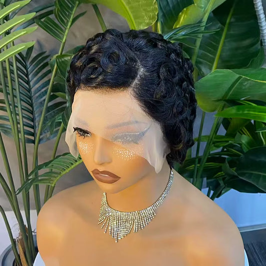Short Wave Pixie Cut Brazilian Human Hair Wig