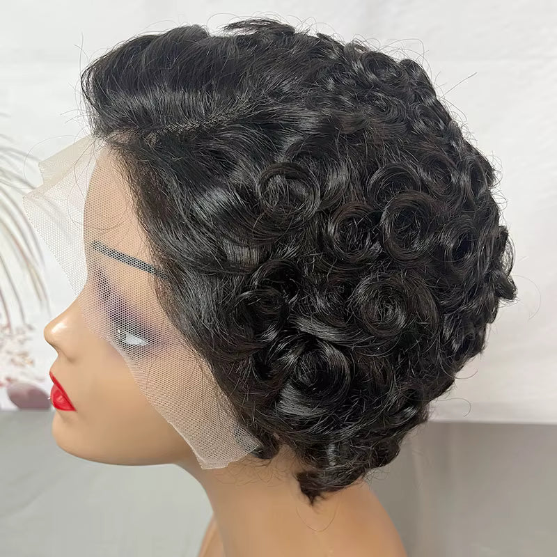 Short Wave Pixie Cut Brazilian Human Hair Wig