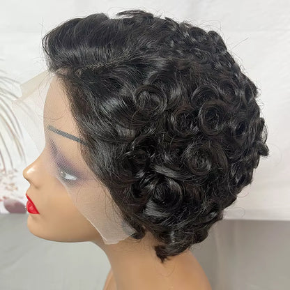 Short Wave Pixie Cut Brazilian Human Hair Wig