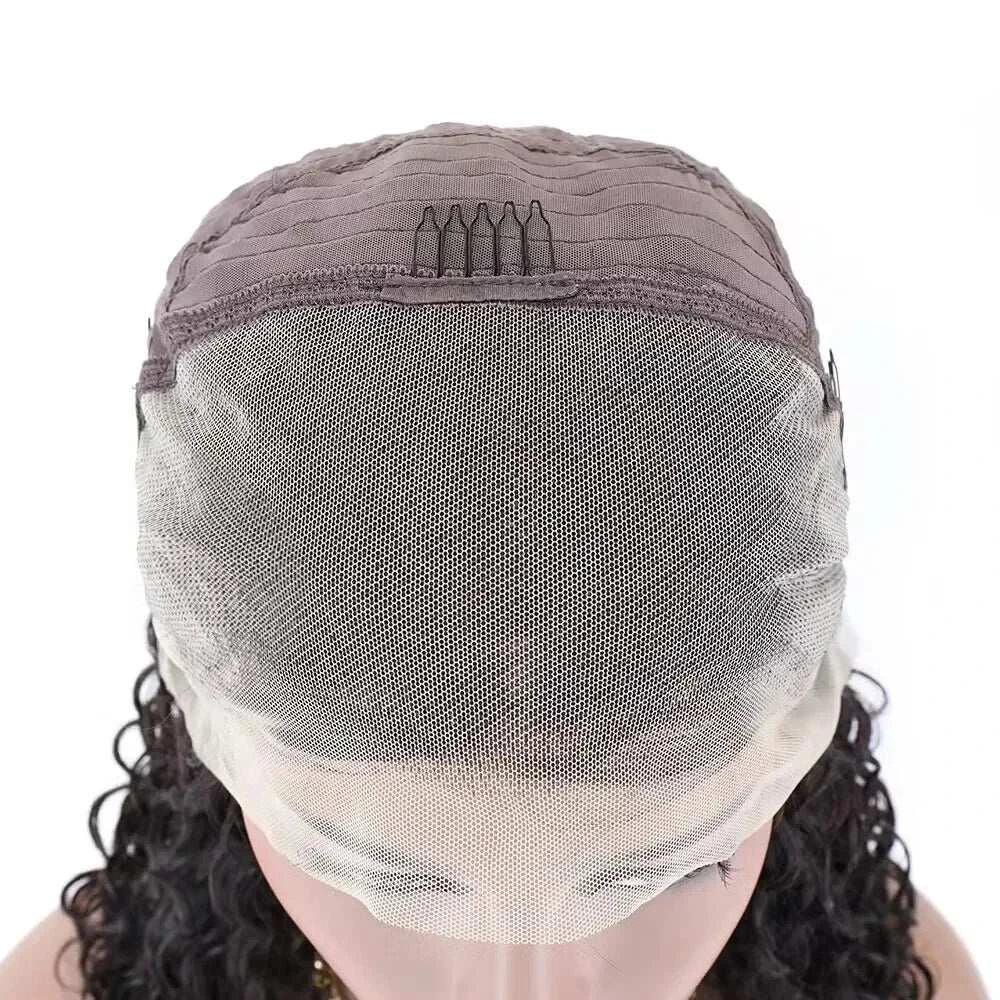 Short curly pixie cut wig with 13x4 lace frontal, 6 inches layered human Burmese hair