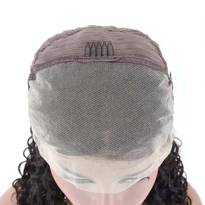 Short curly pixie cut wig with 13x4 lace frontal, 6 inches layered human Burmese hair