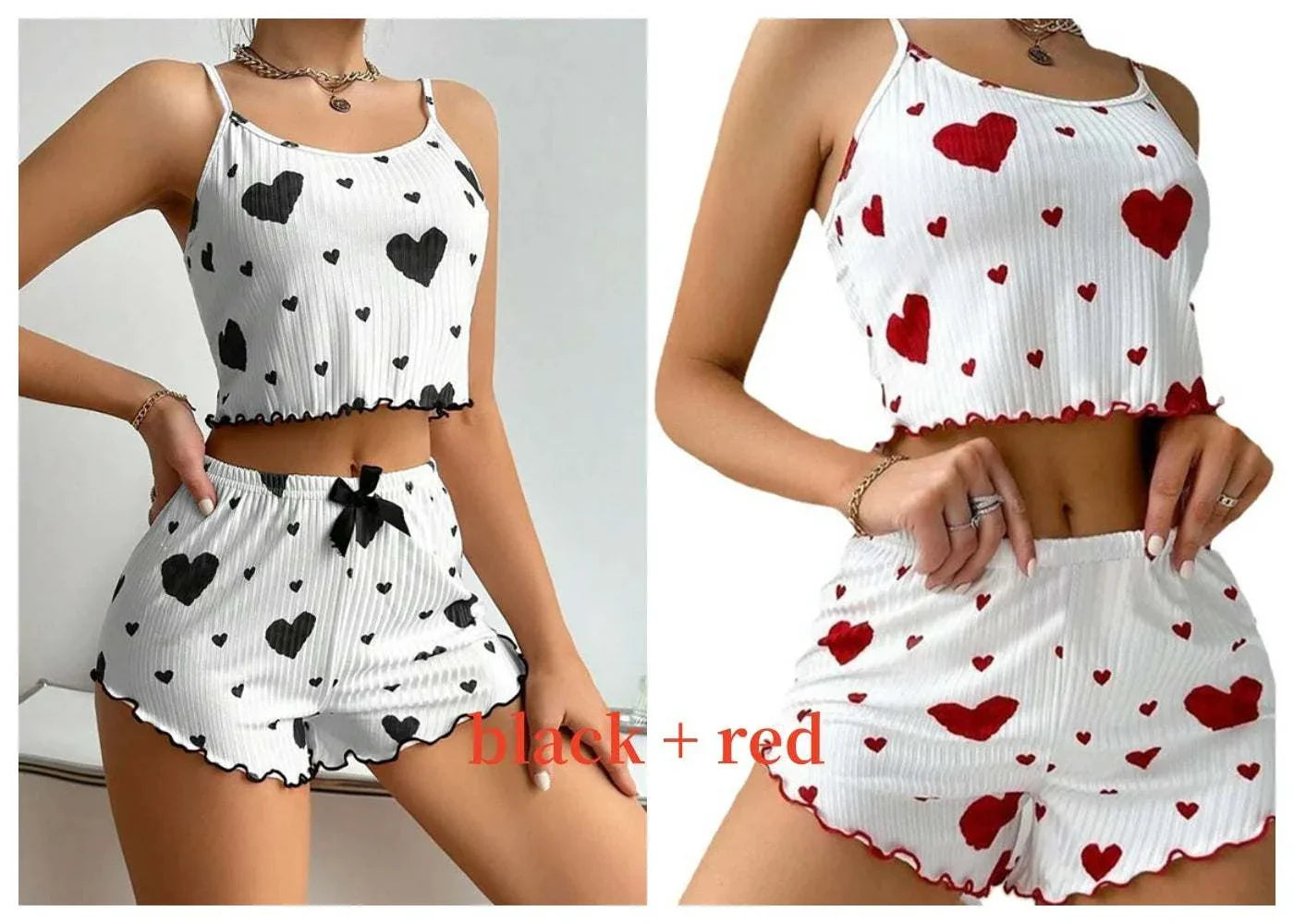 Women's Pajamas Set Sleepwear Tank Tops and Shorts for Comfortable Nightwear