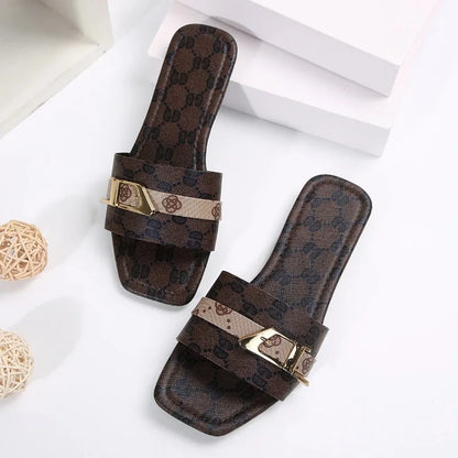 Women's Summer Slippers Solid Color