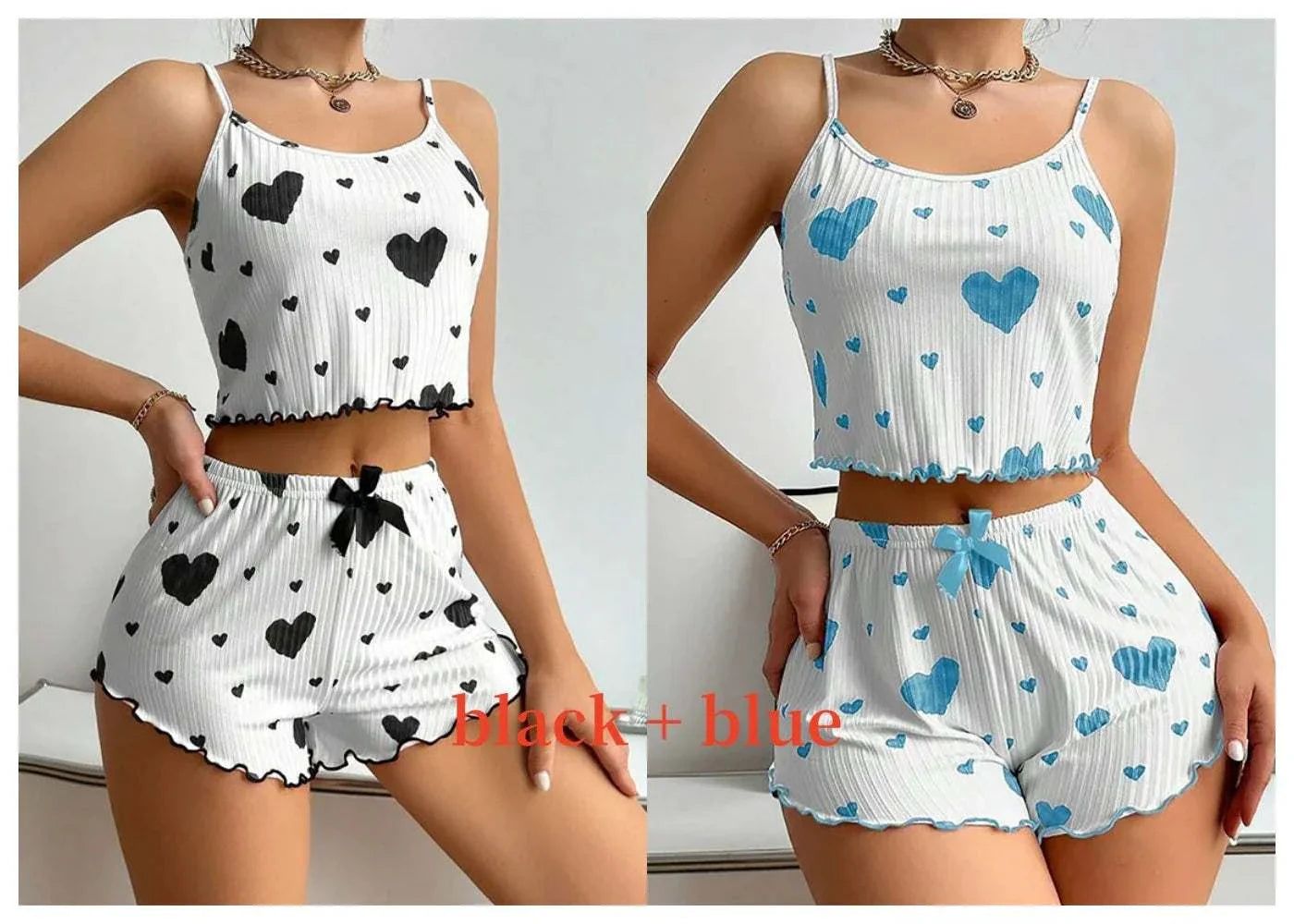 Women's pajamas set sleepwear tank top and shorts for women