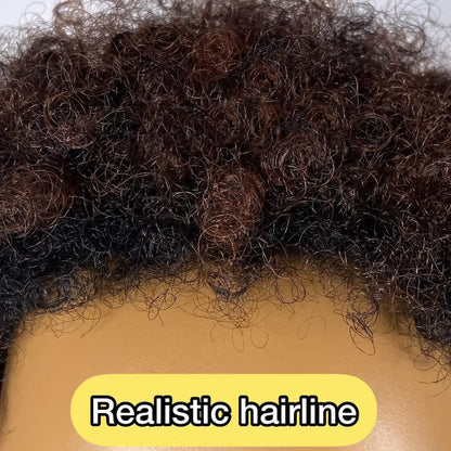 Human Hair Afro Short Pixie Wigs