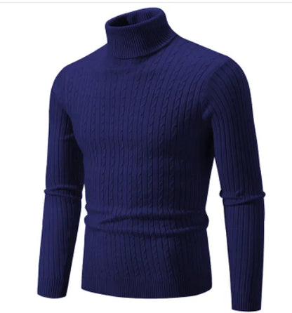 Autumn Winter Men's Turtleneck Sweaters