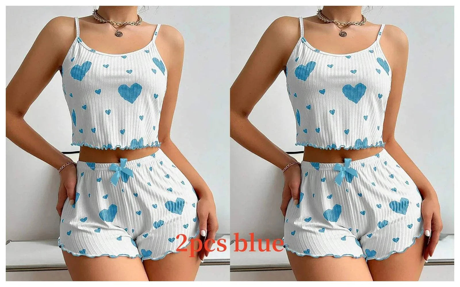 Women's Pajamas Set tank tops and shorts sleepwear for women