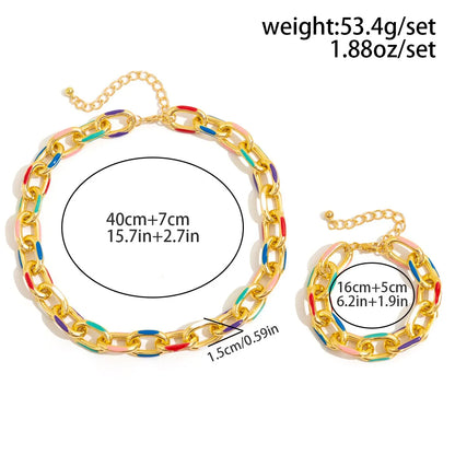 choker necklace jewelry set with matching bracelet
