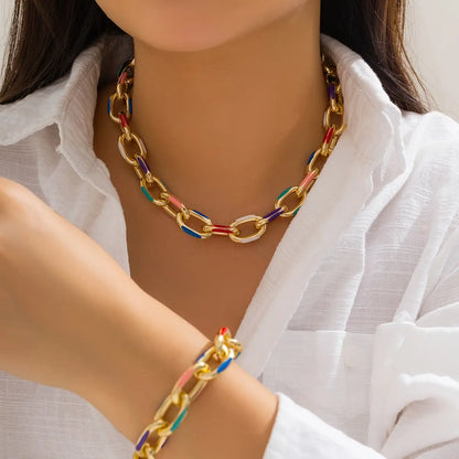 choker necklace jewelry set with matching bracelet