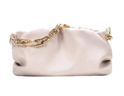 Women's gold chain crossbody handbag with elegant design and sleek chain strap