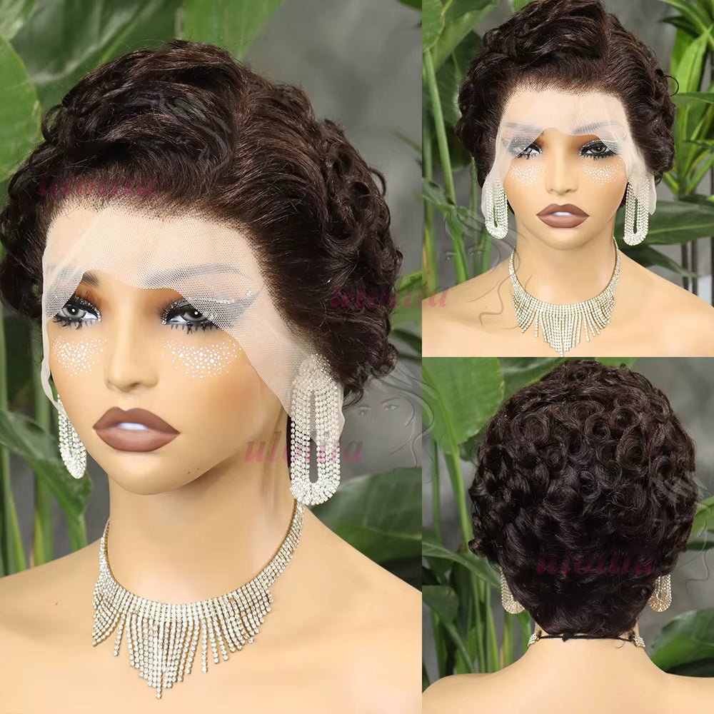 Short Wave Pixie Cut Brazilian Human Hair Wig