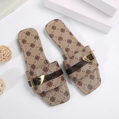 Women's Summer Slippers Solid Color