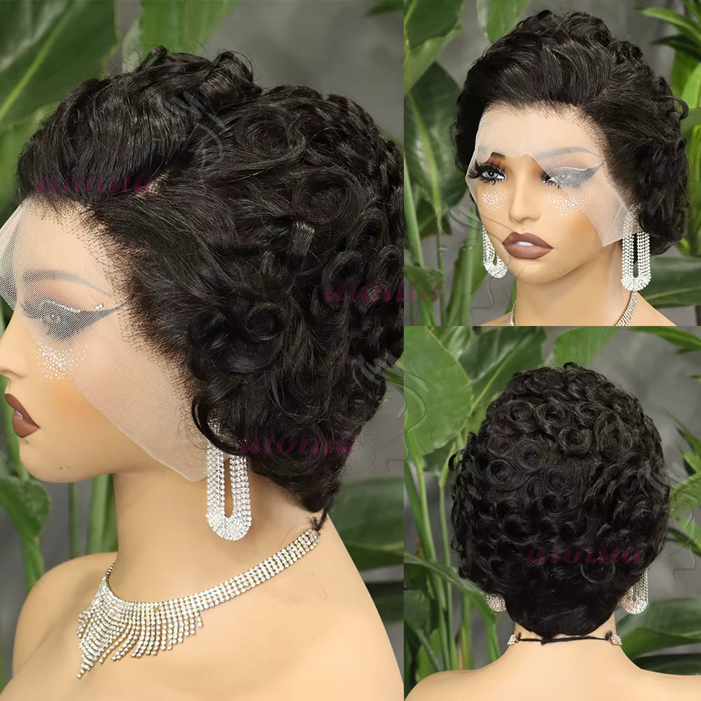 Short Wave Pixie Cut Brazilian Human Hair Wig