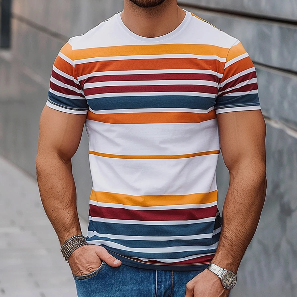 Men's Women's Print Short Sleeve Summer Shirt