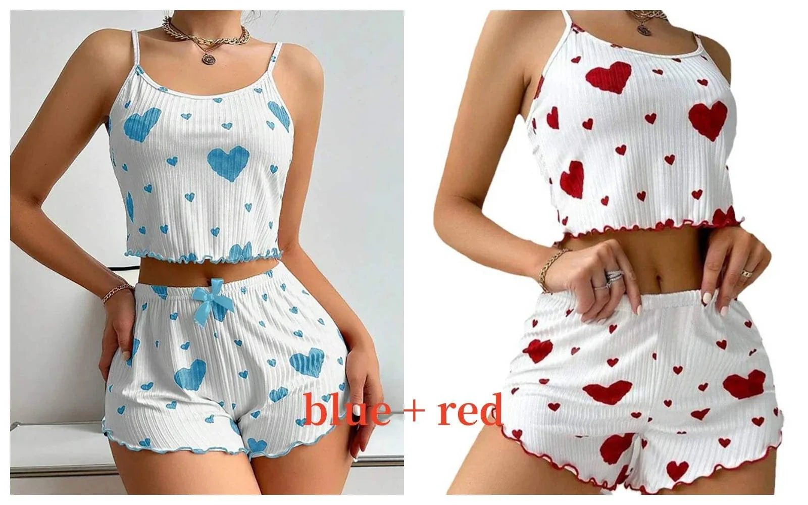 Women's Pajamas Set Sleepwear with Tank Tops and Shorts