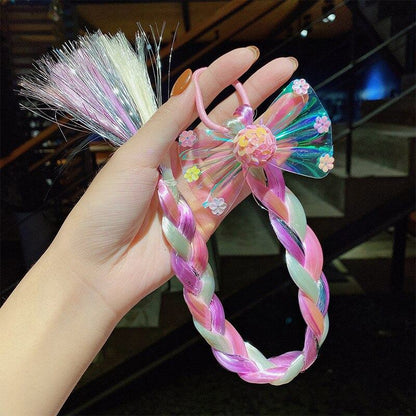 2023 New Girls butterfly Colorful Braid HeadbandMisthere K. - All rights reserved