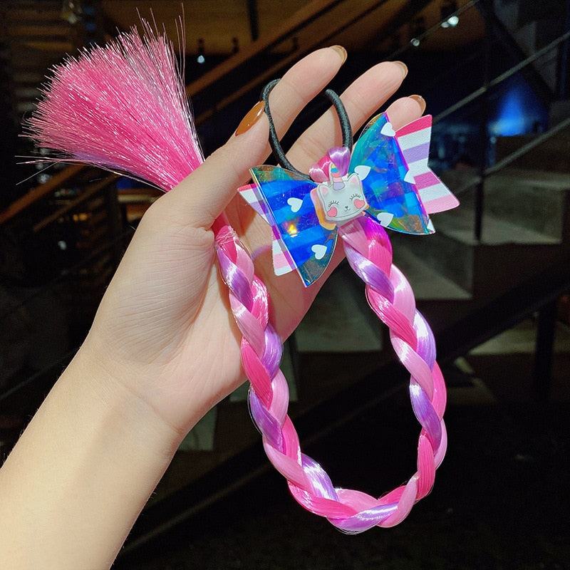 2023 New Girls butterfly Colorful Braid HeadbandMisthere K. - All rights reserved