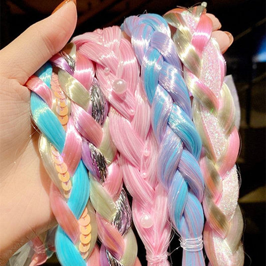 2023 New Girls butterfly Colorful Braid HeadbandMisthere K. - All rights reserved