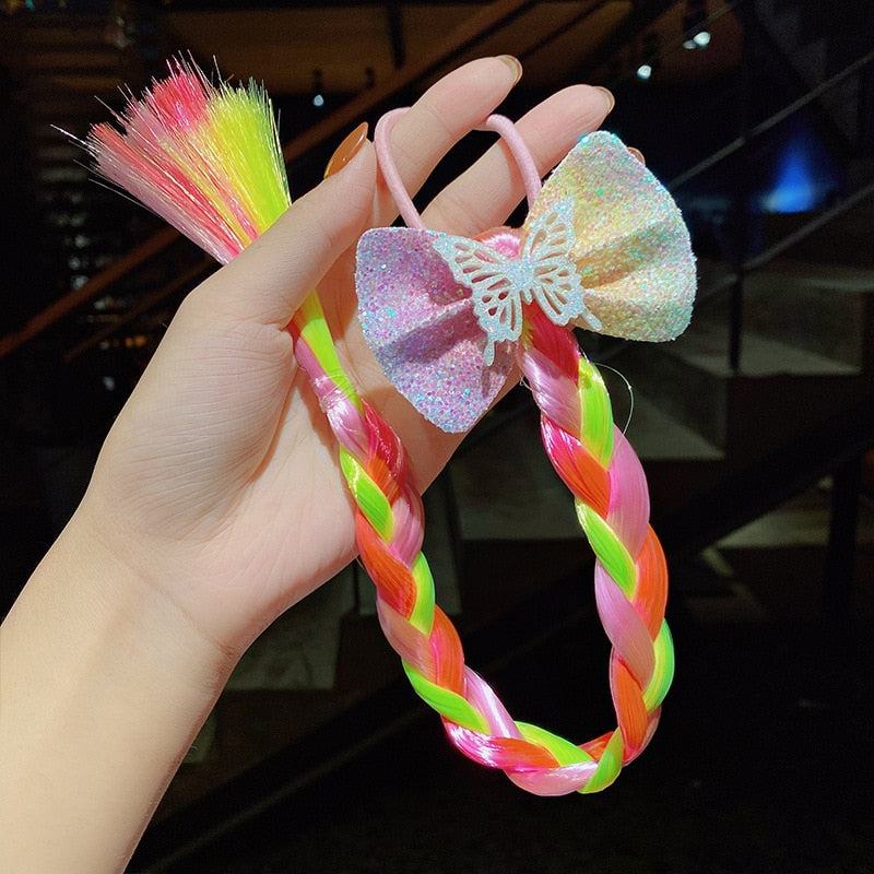 2023 New Girls butterfly Colorful Braid HeadbandMisthere K. - All rights reserved