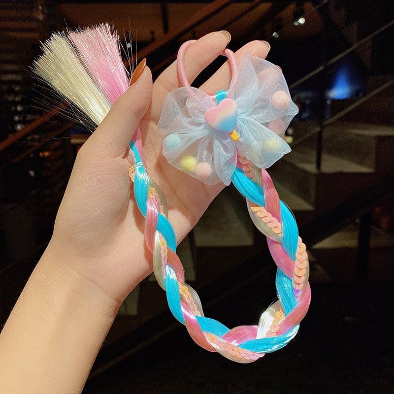 2023 New Girls butterfly Colorful Braid HeadbandMisthere K. - All rights reserved