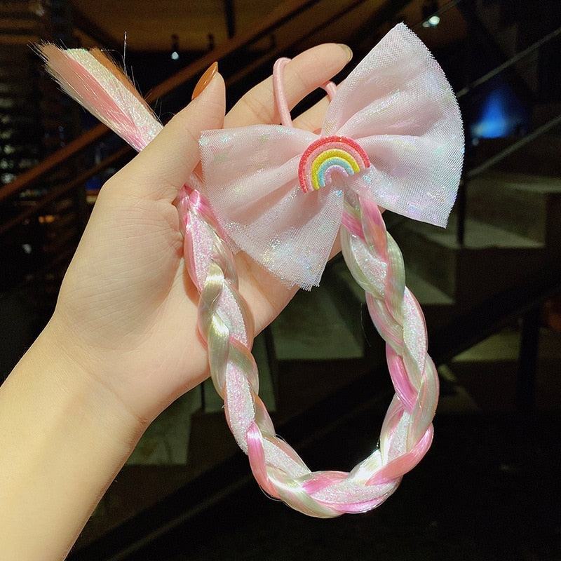 2023 New Girls butterfly Colorful Braid HeadbandMisthere K. - All rights reserved
