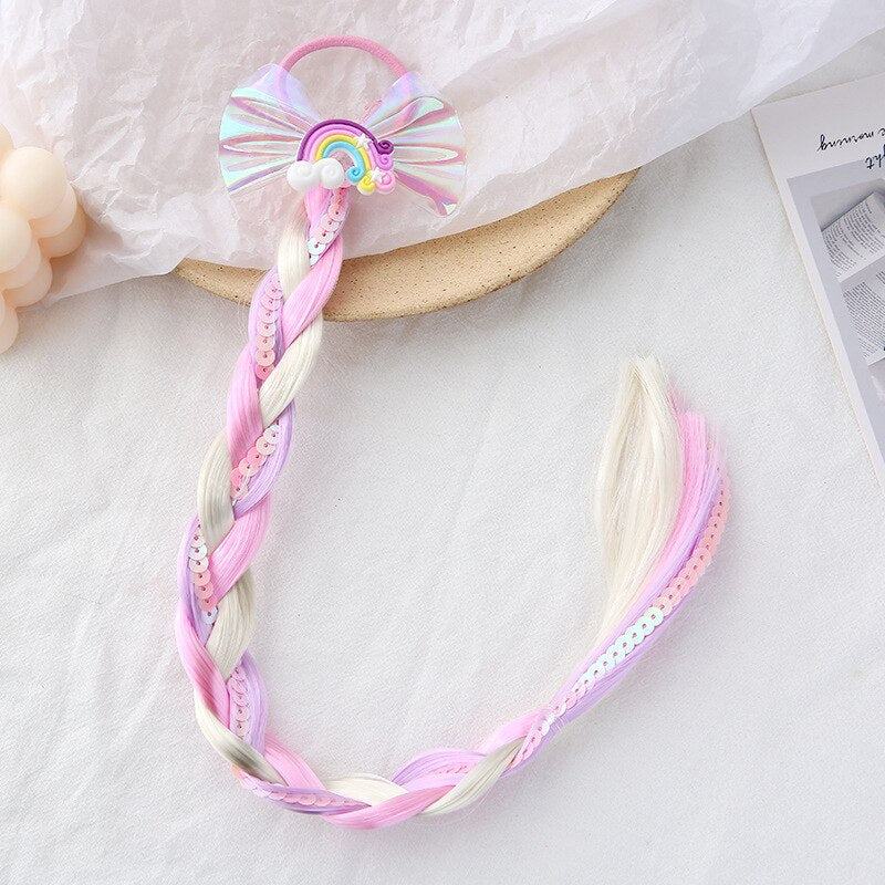 2023 New Girls butterfly Colorful Braid HeadbandMisthere K. - All rights reserved
