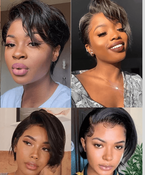 Pixie Cut Short Bob Wig Remy Brazilian Human Hair - Misthere K.
